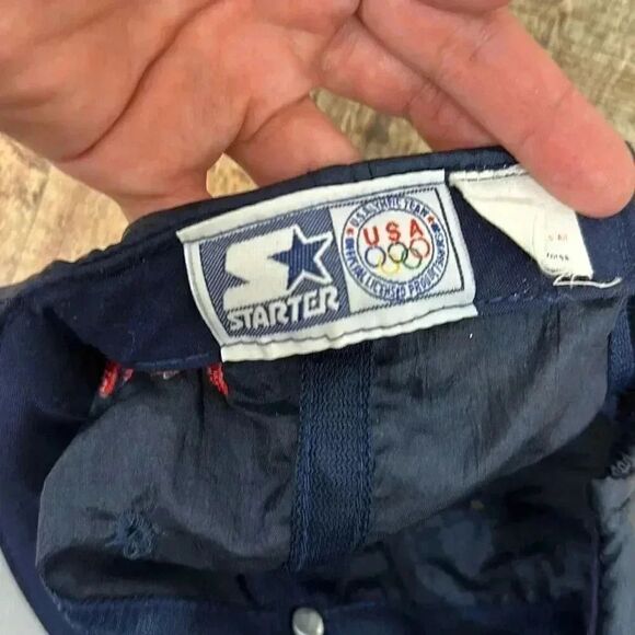 Starter USET USA Olympics Nylon Elastic Back One Size - Picture 9 of 11